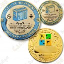 Geo Achievement 2000 Finds - Coin + Pin