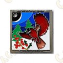 Geocoin "Heart Pendant" - Rojo