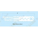 Sticker Making Tracks trackable para veh&iacute;culo (exterior)