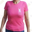 Trackable "Travel Bug" T-shirt for Women - Pink