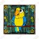 Geocoin "Macaw" - Amarilla