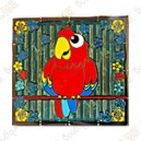 Geocoin "Macaw" - Rojo