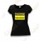 Camiseta "Caution" Mujeres - Negro