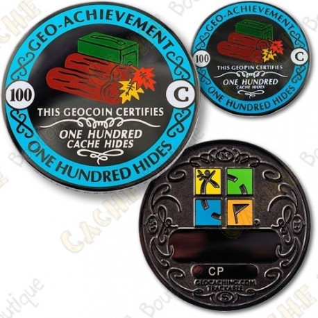 Geo Achievement 100 Hides - Coin + Pin's