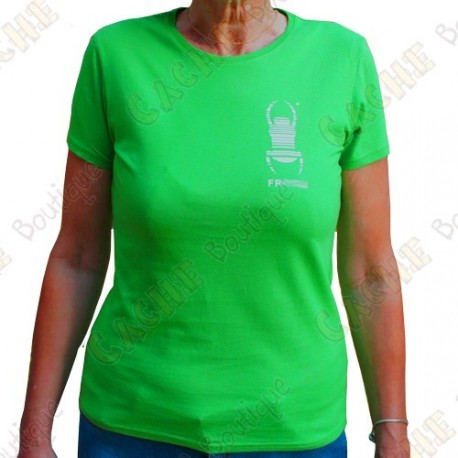 Trackable "Travel Bug" T-shirt for Women - Green
