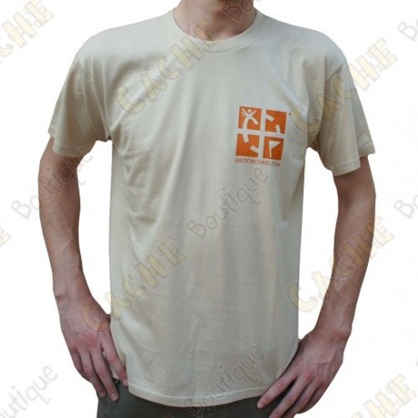 Trackable "Discover me" T-shirt for Men - Sand