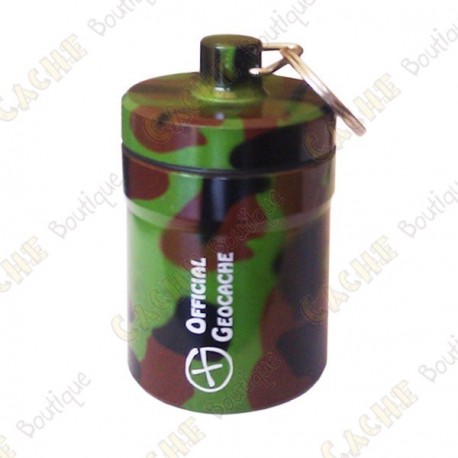 Micro cache "Official Geocache" 8 cm - Camuflage