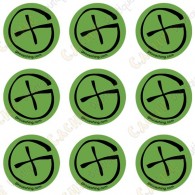 Sticker Geo "Round X-Small" - Conjunto de 9