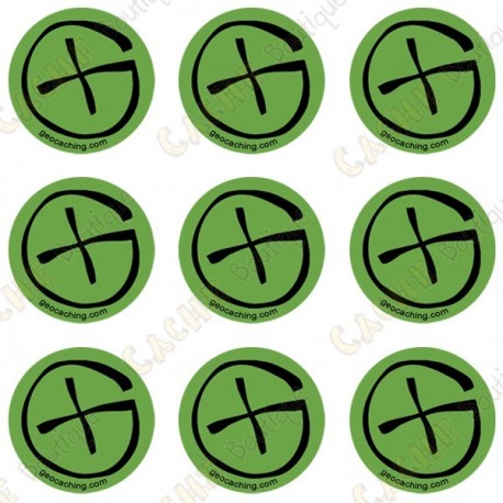Sticker Geo "Round X-Small" - Lote de 9