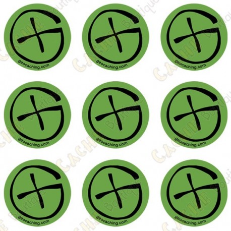 Sticker Geo "Round X-Small" - Conjunto de 9