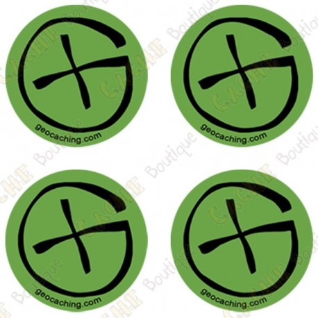 Sticker Geo "Round Small" - Pack of 4