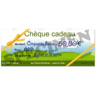 Chèque cadeau - Valeur 50€
