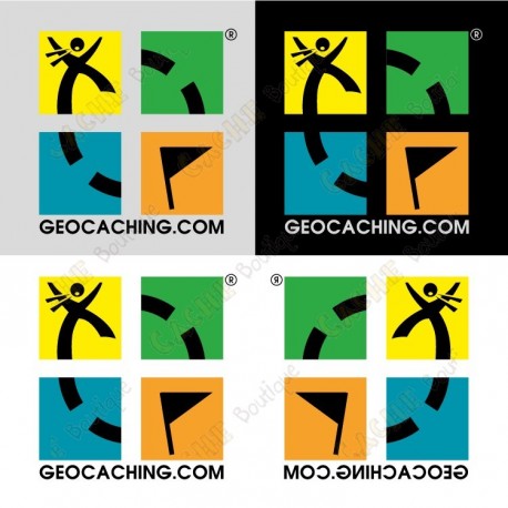 Geocaching Mini stickers - Pack of 4