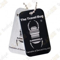  Travel bug oficial Groundspeak com QR code. 