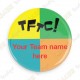 Chapa Team Name x 100 - Personalizada