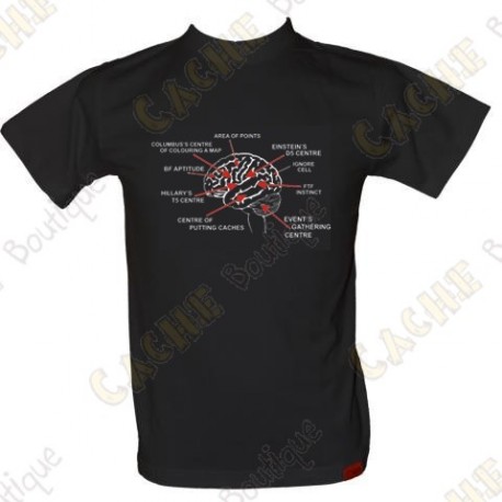 T-Shirt "Geo Brain" Homens - Negro