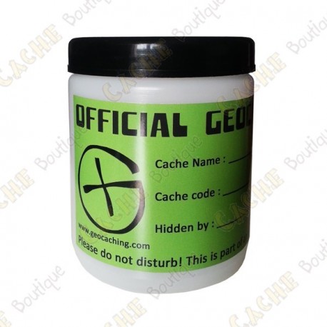 Barril blanco "Official Geocache" - 750ml