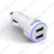 Double USB car charger - 2A + 1A