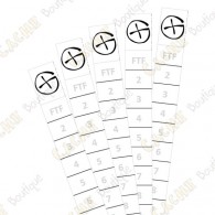  Little logroll or log sheet (possibility to roll or to fold it) for micro caches. Waterproof. 