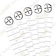  Little logroll or log sheet perfect for film canister micro caches. Warterproof. 