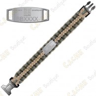 Bracelet Paracorde Trackable - Geocaching - Kaki / Beige