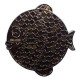 Géocoin "Rainbow Fish" - Light on Black Black Nickel LE