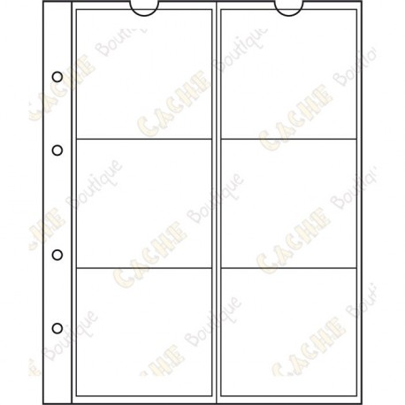 Pocket sheet for NUMIS album - 55 mm