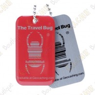  Travel bug oficial Groundspeak com QR code. 