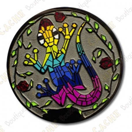 Geocoin "Gecko" - Rainbow