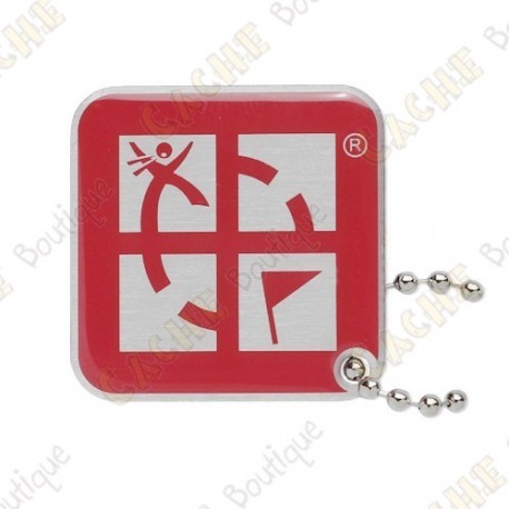 Traveler Logo Geocaching - Vermelho