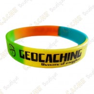 Geocaching silicone wristband - Color