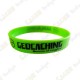 Geocaching silicone wristband for kids - Green
