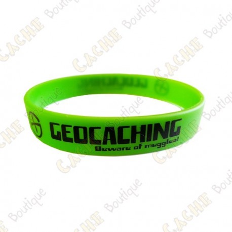 Pulsera de silicona Geocaching niños - Verde