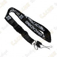  Black geocaching lanyard licensed by Groundspeak. 