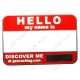 Name tag blank - Rojo