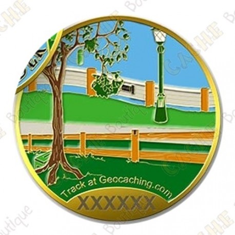 Geocoin "The Maker - Geocache Hider"