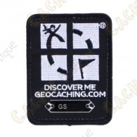 Black Geocaching Logo Trackable Patch