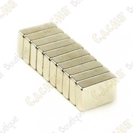 Magnets neodymes 20x4x1mm - Lot de 5