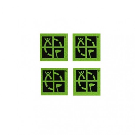 Groundspeak green Mini stickers - Pack of 4