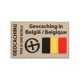 Patch "Geocaching en Belgique" PVC