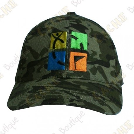 Gorra logo Geocaching color - Camuflaje