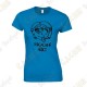 Camiseta "Geocaching Addict" purpurina Mujer