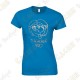 Camiseta "Geocaching Addict" purpurina Mujer