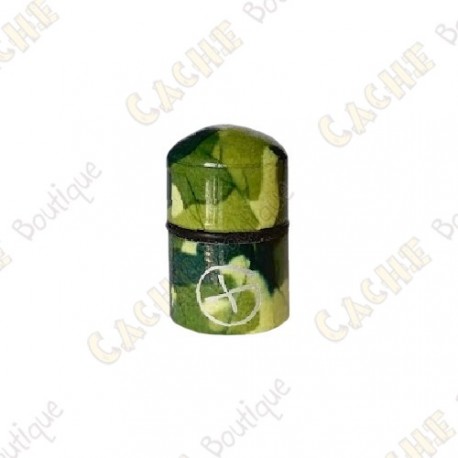 Nano Cache con imán "Geo" -  Camuflaje Verde