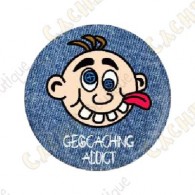 Badge "Geocaching Addict" Garçon