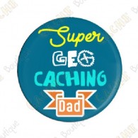 "Super Geocaching Dad" button