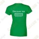 Camiseta trackable "Discover me" Mujer - Negra