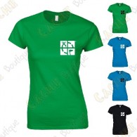 T-shirt trackable "Discover me" Mulheres - Preto