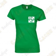 T-shirt trackable "Discover me" Mulheres - Preto