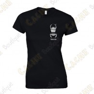 Camiseta trackable con Teamname, Mujer - Negra